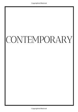 portada Contemporary: A Decorative Book for Coffee Tables, Bookshelves and end Tables: Stack Style Decor Books to add Home Decor to Bedrooms, Lounges and. Book Ideal for Your own Home or as a Gift. (in English)