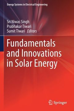 portada Fundamentals and Innovations in Solar Energy (en Inglés)
