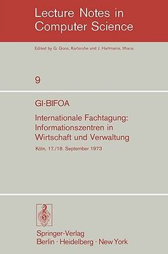 portada gi-bifoa internationale fachtagung: informationszentren in wirtschaft und verwaltung