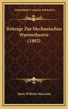 portada Beitrage Zur Mechanischen Warmetheorie (1882) (en Alemán)