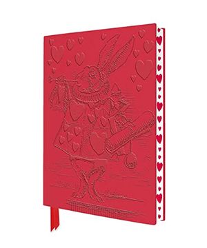 portada Alice in Wonderland: White Rabbit Artisan art Notebook (Flame Tree Journals) (Artisan art Notebooks) (in English)