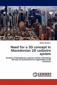 portada need for a 3d concept in macedonian 2d cadastre system (en Inglés)
