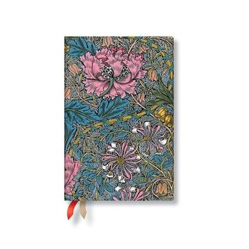 portada Morris Pink Honeysuckle (William Morris) Mini 12-Month Day-At-A-Time Dayplanner 2024