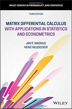 portada Matrix Differential Calculus With Applications in Statistics and Econometrics (Wiley Series in Probability and Statistics) (in English)