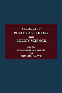 portada handbook of political theory and policy science (en Inglés)