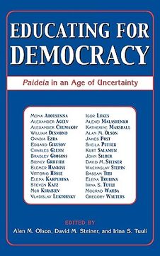 portada educating for democracy: paideia in an age of uncertainty (in English)