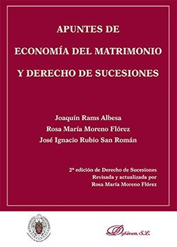 portada Apuntes de economía del matrimonio y derecho de sucesiones.