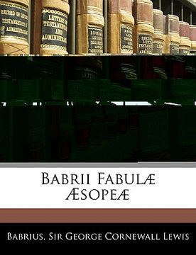 portada Babrii Fabulae Aesopeae (en Latin)