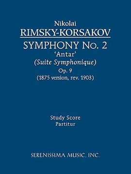 portada symphony no. 2 'antar', op. 9 (1875/1903 revision) - study score (en Inglés)