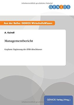 portada Managementbericht (German Edition)