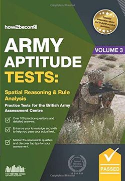 portada Army Aptitude Tests: Spatial Reasoning & Rule Analysis Practice Tests for the British Army Assessment Centre (Testing Series) 