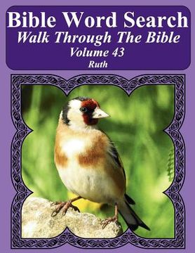 portada Bible Word Search Walk Through The Bible Volume 43: Ruth Extra Large Print (en Inglés)