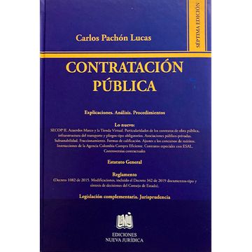 portada CONTRATACIÓN PÚBLICA EXPLICACIONES Y ANÁLISIS (in Spanish)