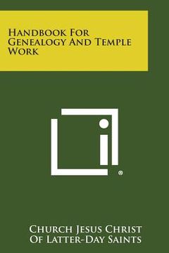 portada Handbook for Genealogy and Temple Work (en Inglés)