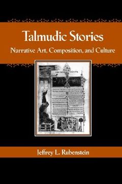 portada talmudic stories: narrative art, composition, and culture (in English)