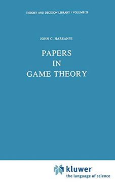 portada Papers in Game Theory: 28 (Theory and Decision Library) (in English)