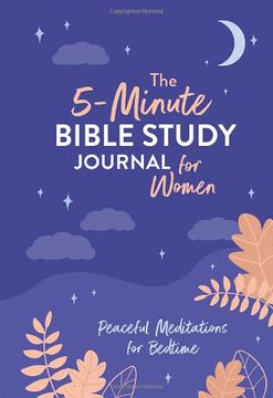 portada 5-Minute Bible Study Journal for Women: Peaceful Meditations for Bedtime (en Inglés)
