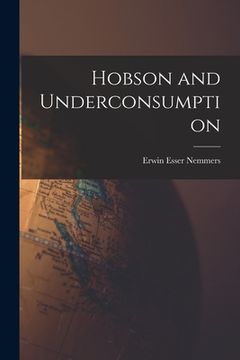 portada Hobson and Underconsumption (en Inglés)