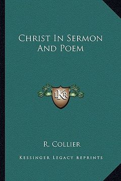 portada christ in sermon and poem (en Inglés)