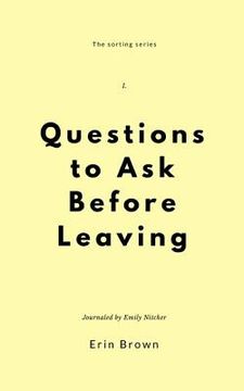 portada Questions to ask before leaving (en Inglés)