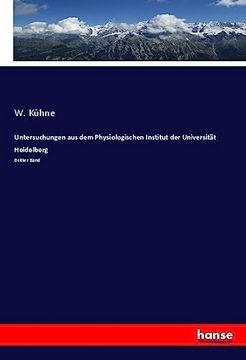 portada Untersuchungen aus dem Physiologischen Institut der Universit? T Heidelberg (en Alemán)