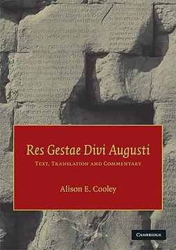portada Res Gestae Divi Augusti Paperback: Text, Translation and Commentary (en Inglés)