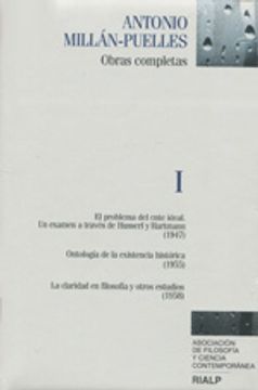 portada Obras Completas I: Antonio Millán Puelles (in Spanish)