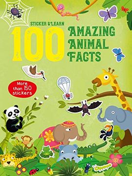 portada 100 fun Facts to Sticker: Animals (en Inglés)