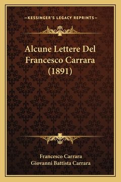 portada Alcune Lettere Del Francesco Carrara (1891) (in Italian)