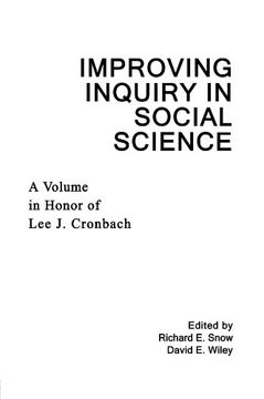 portada Improving Inquiry in Social Science: A Volume in Honor of lee j. Cronbach (en Inglés)
