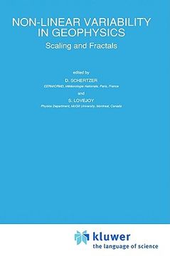 portada non-linear variability in geophysics: scaling and fractals (en Inglés)