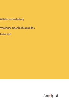 portada Verdener Geschichtsquellen: Erstes Heft (en Alemán)