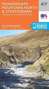 portada Monadhliath Mountains North and Strathdearn (OS Explorer Active Map)