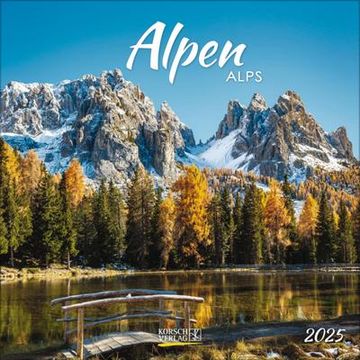 portada Alpen 2025: Broschürenkalender mit Ferienterminen. Format: 30 x 30 cm
