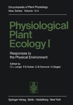 portada physiological plant ecology i: responses to the physical environment (en Inglés)