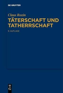 portada Täterschaft und Tatherrschaft (in German)