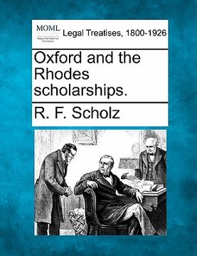 portada oxford and the rhodes scholarships. (en Inglés)
