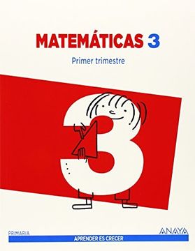 portada Matemáticas 3. (Aprender es crecer) (in Spanish)