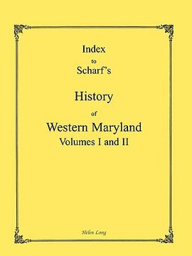 portada index to the history of western maryland (en Inglés)