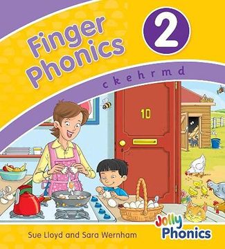 portada Finger Phonics Book 2: In Precursive Letters (British English Edition) (Jolly Phonics: Finger Phonics) (en Inglés)