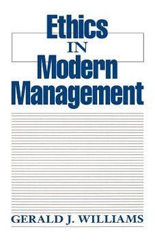 portada ethics in modern management (en Inglés)