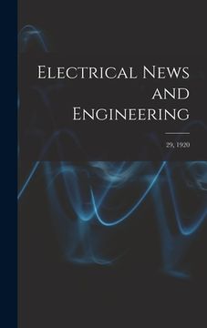 portada Electrical News and Engineering; 29, 1920 (en Inglés)