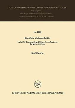 portada Suchtheorie (Forschungsberichte des Landes Nordrhein-Westfalen) (German Edition)
