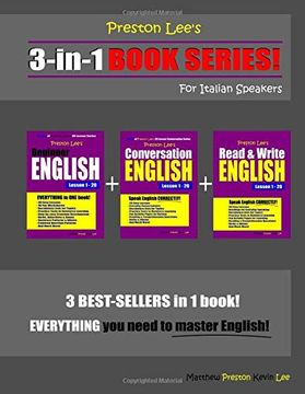 portada Preston Lee’S 3-In-1 Book Series! Beginner English, Conversation English & Read & Write English Lesson 1 – 20 for Italian Speakers (en Inglés)