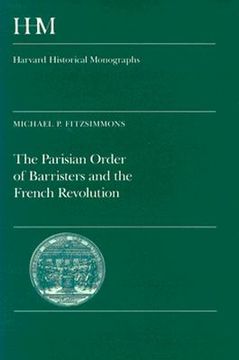 portada the parisian order of barristers and the french revolution (en Inglés)