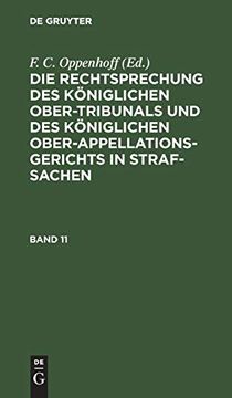 portada Die Rechtsprechung des Königlichen Ober-Tribunals und des Königlichen Ober-Appellations-Gerichts in Straf-Sachen (in German)