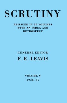 portada Scrutiny: A Quarterly Review Vol. 5 1936-37 (en Inglés)
