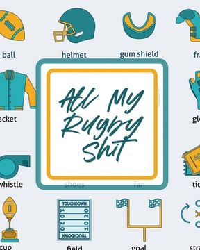 portada All My Rugby Shit: Outdoor Sports Coach Team Training League Players (en Inglés)