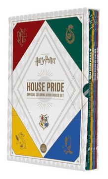 portada Harry Potter House Pride: Official Coloring Book Boxed set (en Inglés)