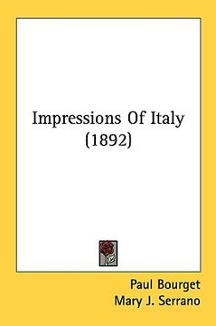 portada impressions of italy (1892) (en Inglés)